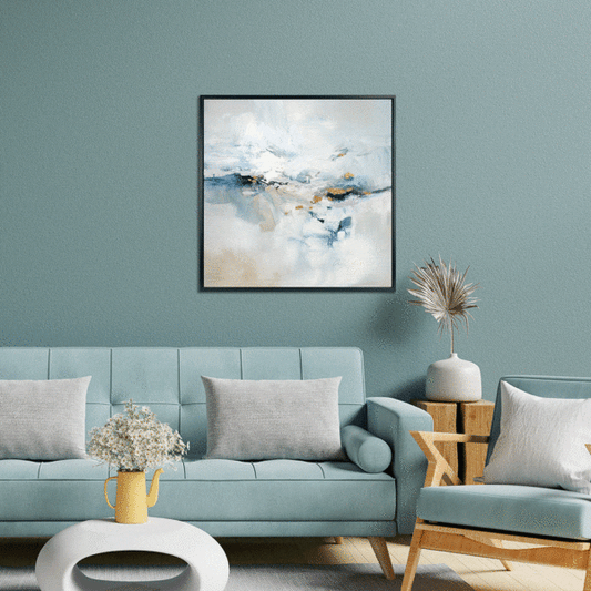 Icy Chill Abstract Art Makur Interior