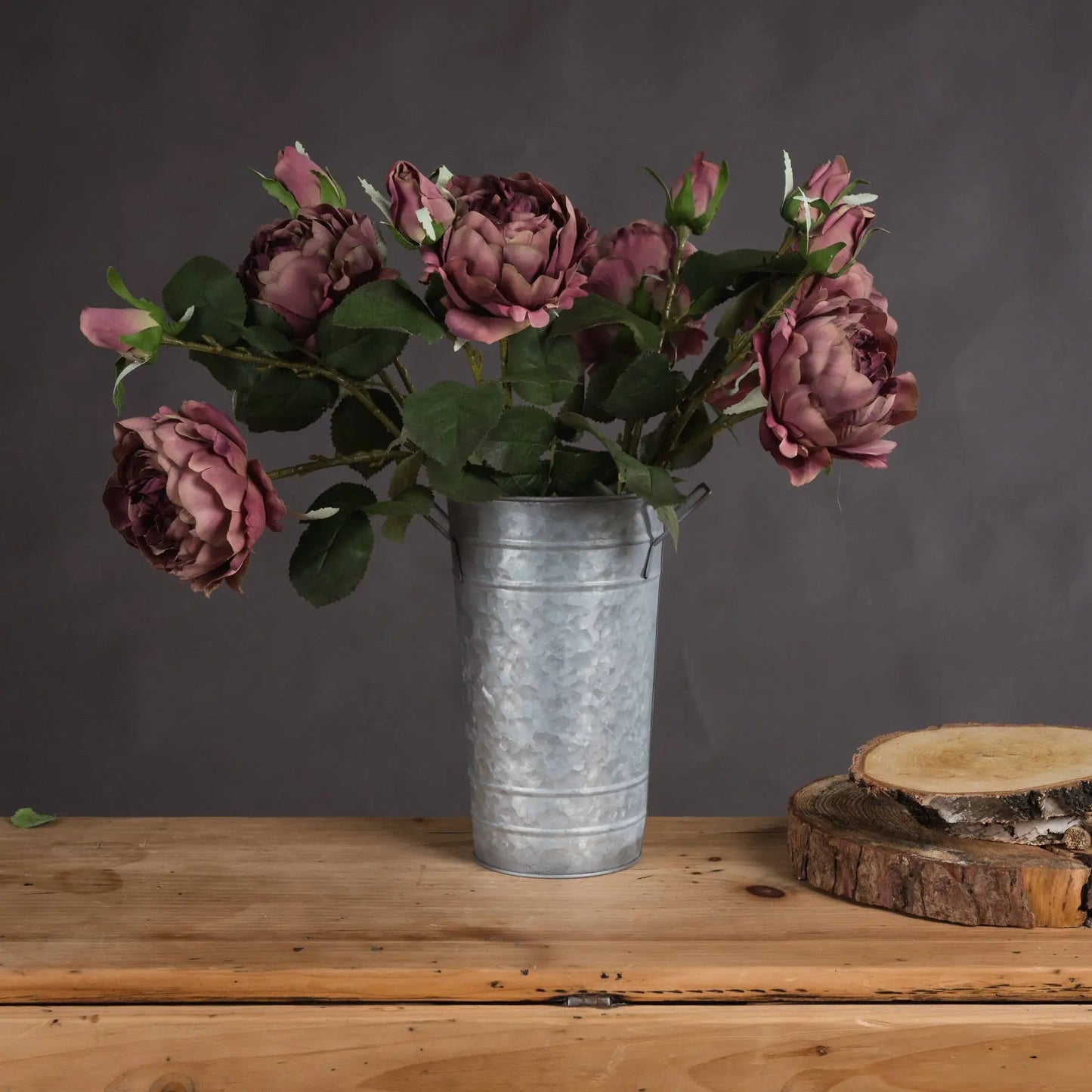 Dusty Pink Spray Rose Peony Makur Interior