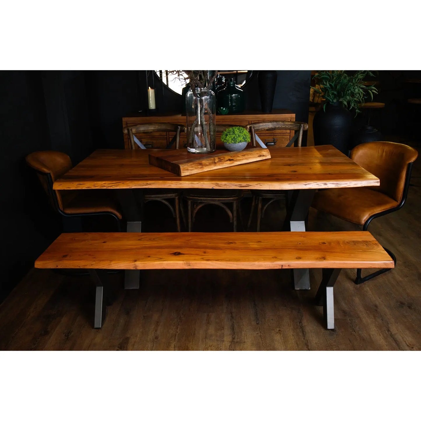 Live Edge Large Dining Table Makur Interior
