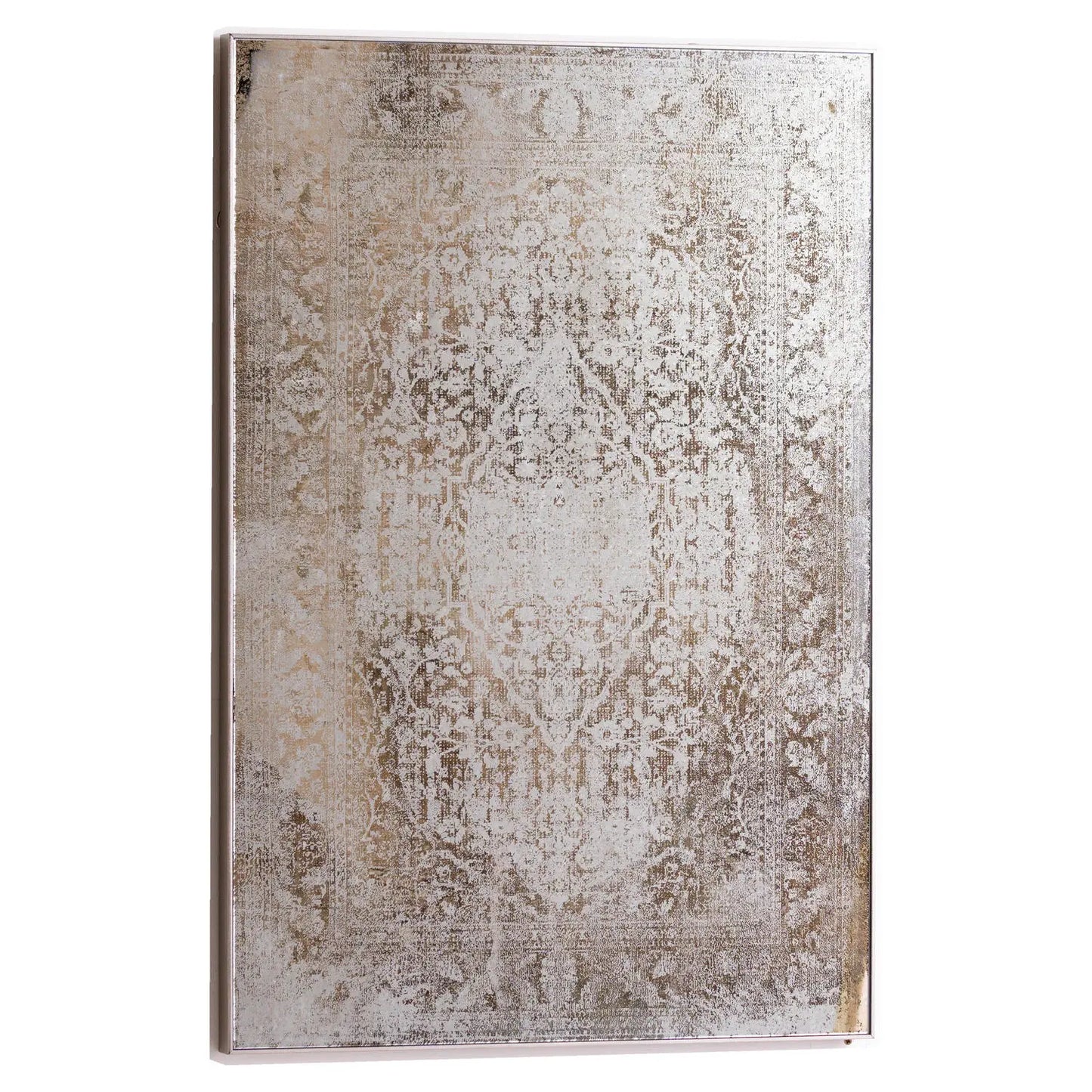 Antique Etched foxed Wall Art Mirror Makur Interior