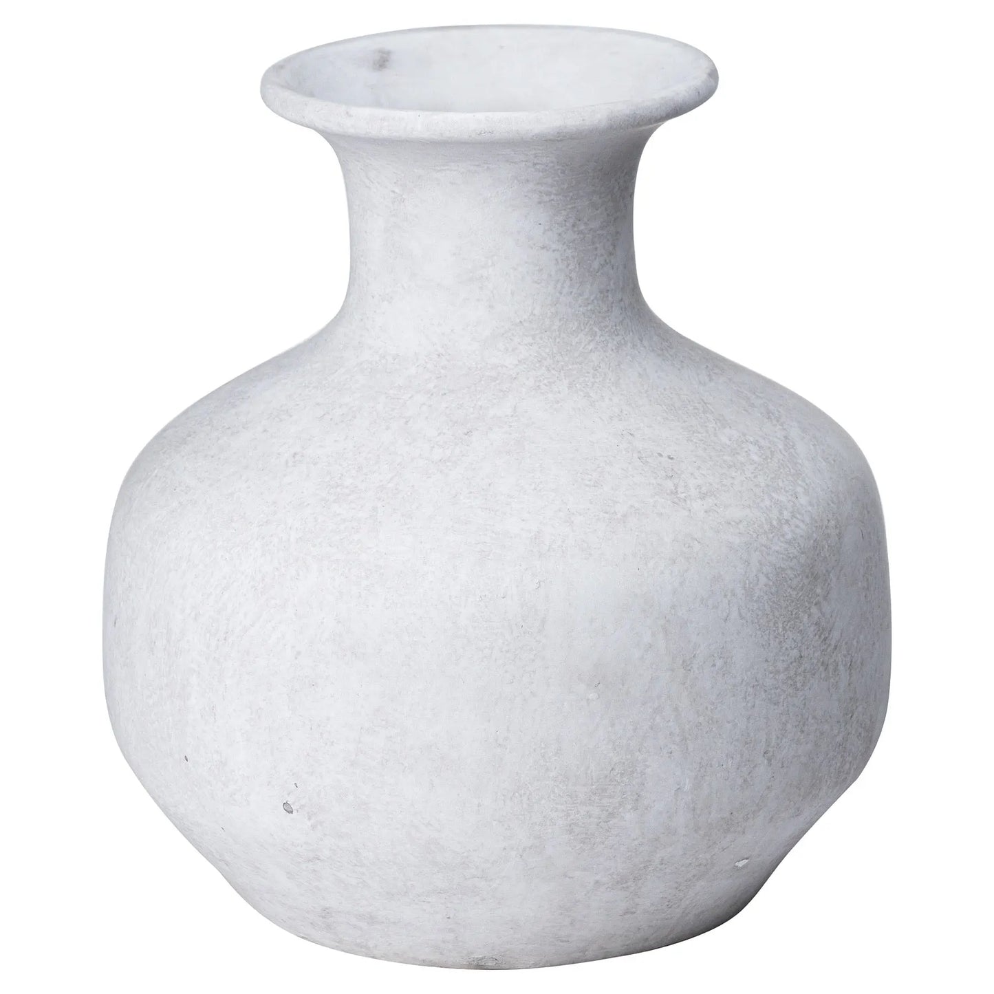 Darcy Squat Stone Vase Makur Interior