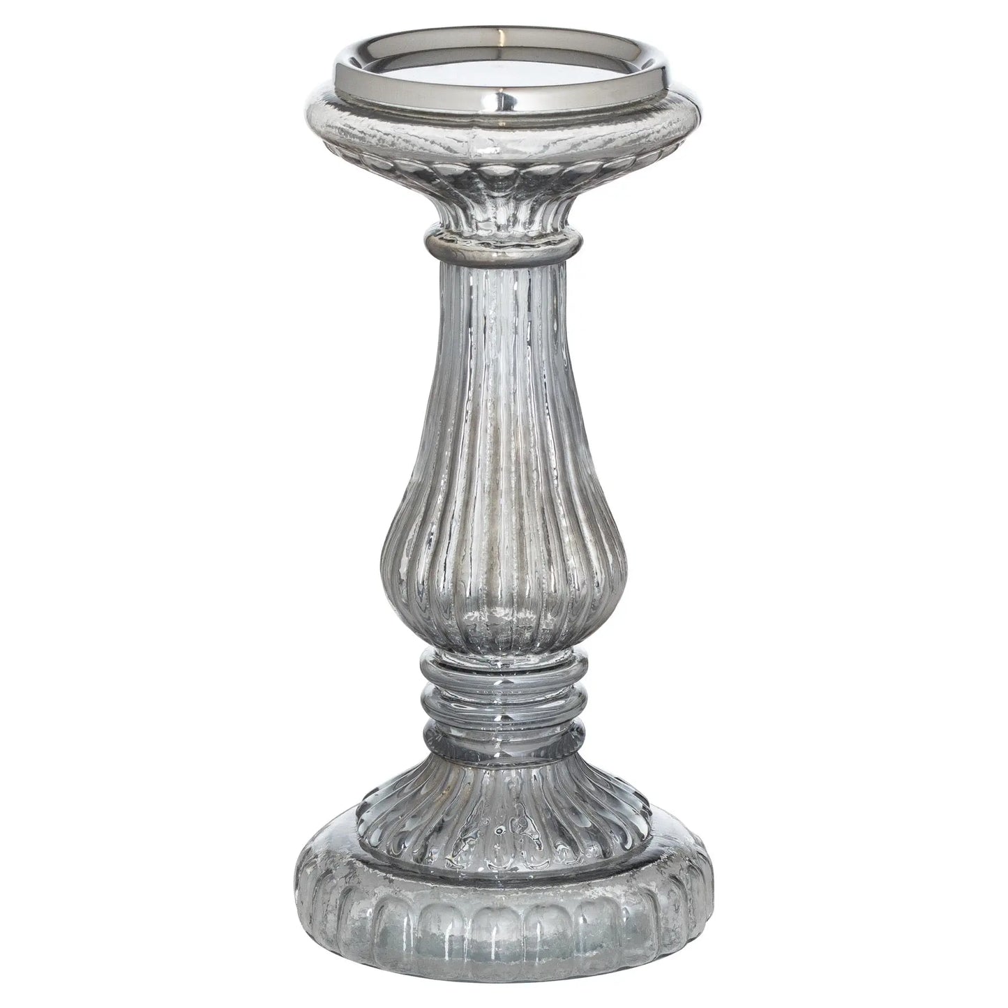 Smoked Midnight Medium Candle Pillar Makur Interior