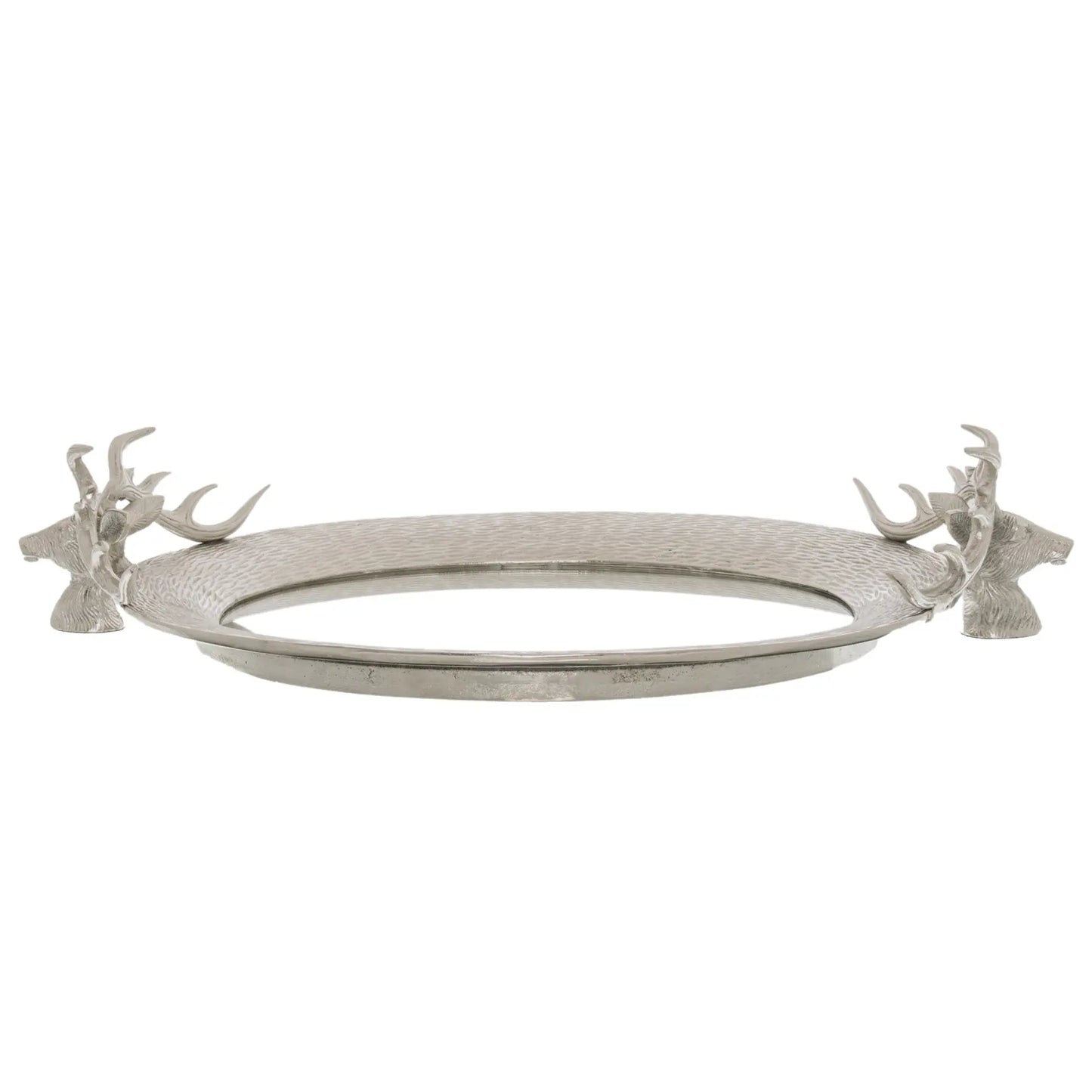 Large Mirrored Tray With Stag Heads Makur Interior