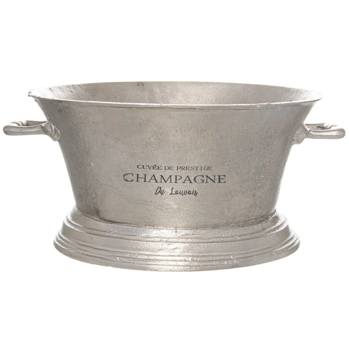 Large Antique Pewter Champagne Cooler Makur Interior