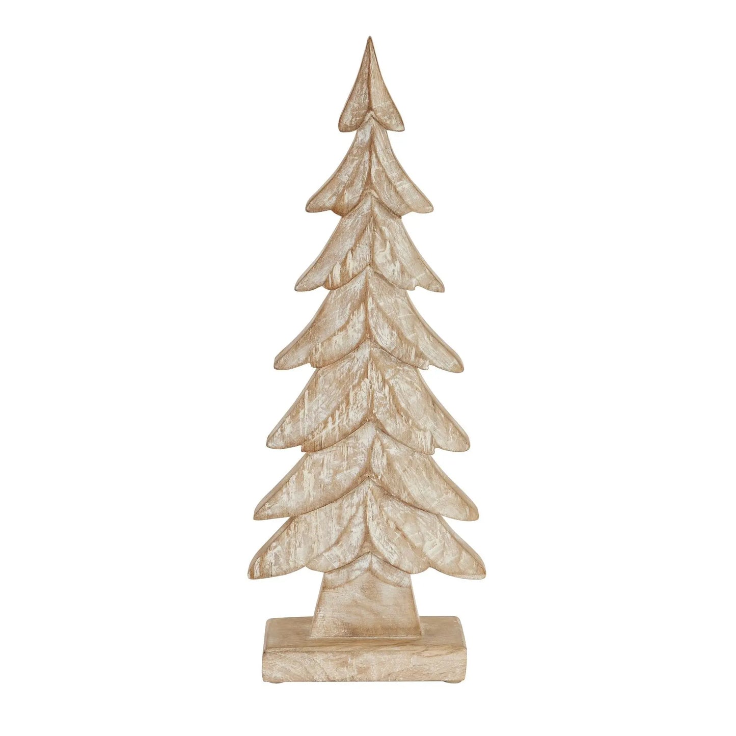 Carved Wood Large Christmas Tree Makur Interior