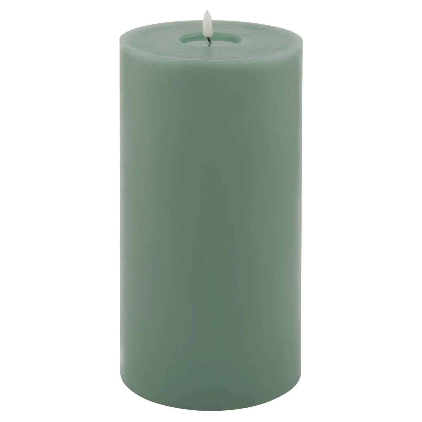 Luxe Collection Melt Effect 6x12 Sage LED Wax Candle Makur Interior