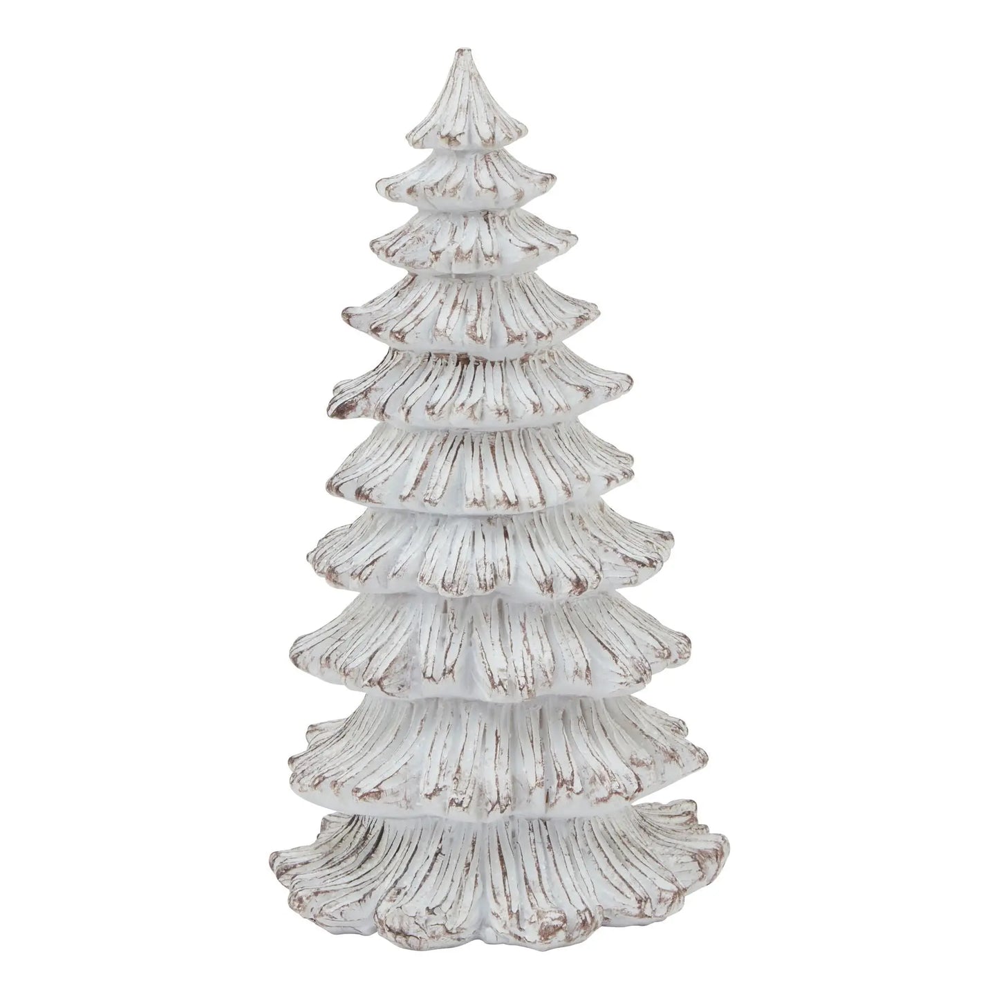 Medium Snowy Fir Tree Sculpture Makur Interior