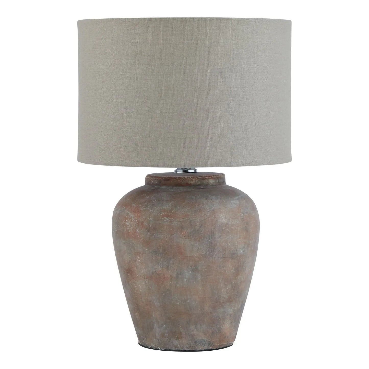 Siena Brown Table Lamp With Linen Shade Makur Interior