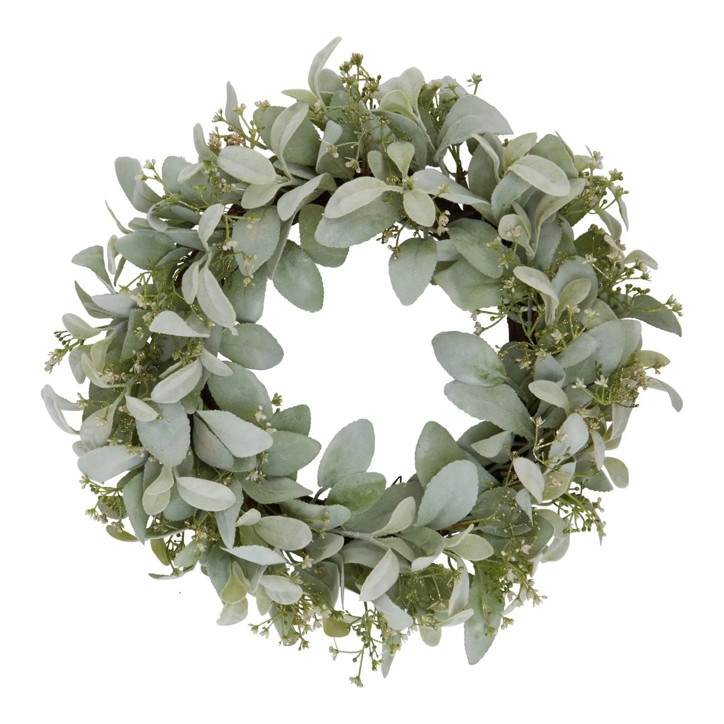 Winter Wreath With Lambs Ear And Wax Flower Makur Interior