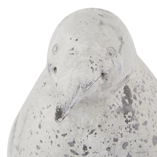 Small Grey Stone Effect Penguin Statue