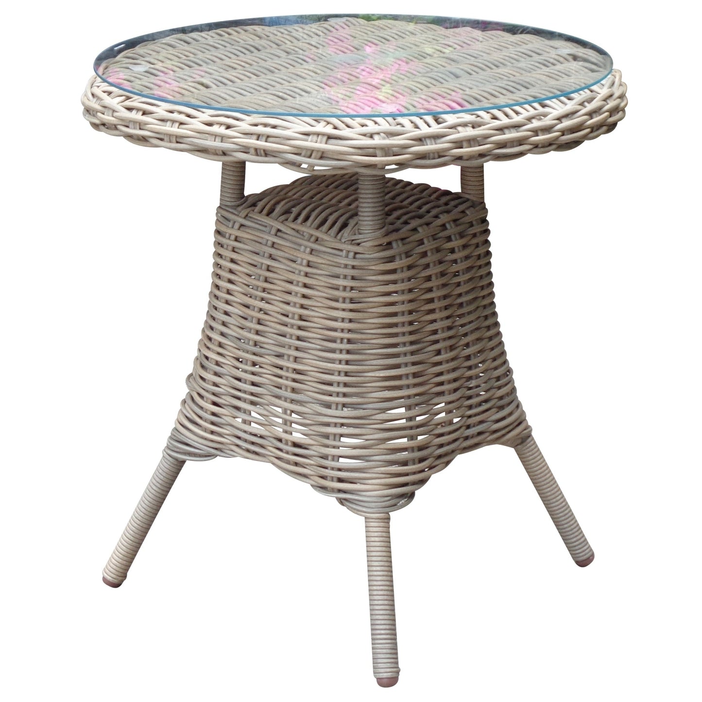 Amalfi Collection Outdoor Bistro Table With Glass Top Makur Interior