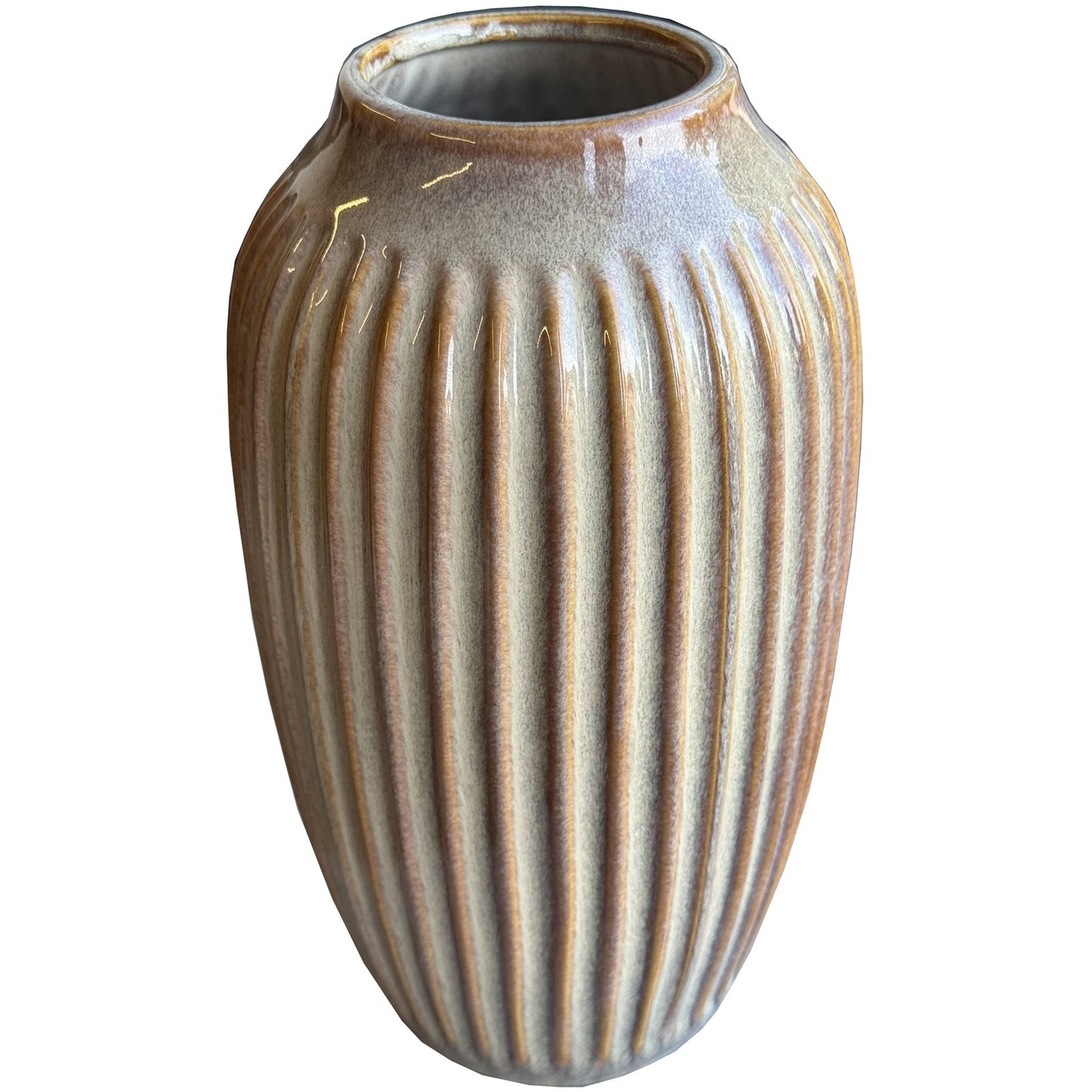 Sabbia Collection Ribbed Vase Makur Interior