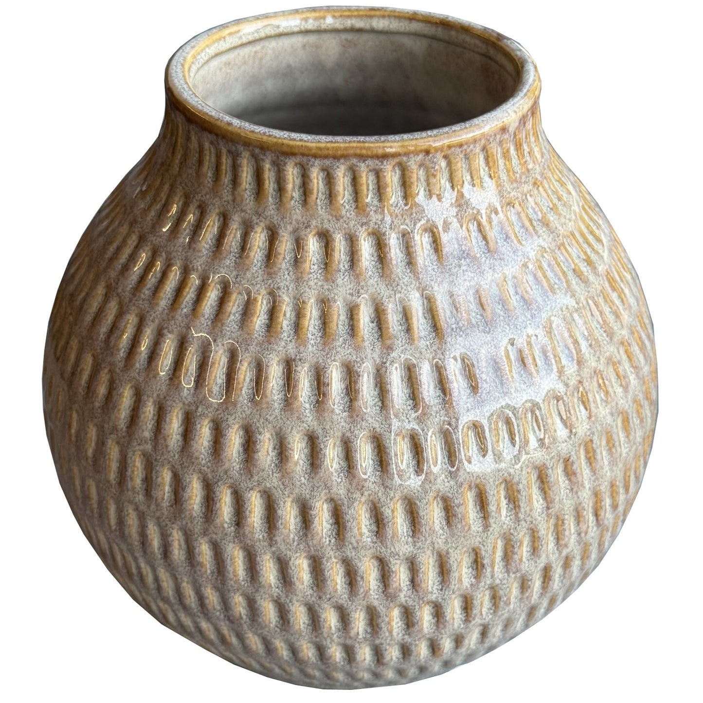 Sabbia Collection Small Textured Vase Makur Interior