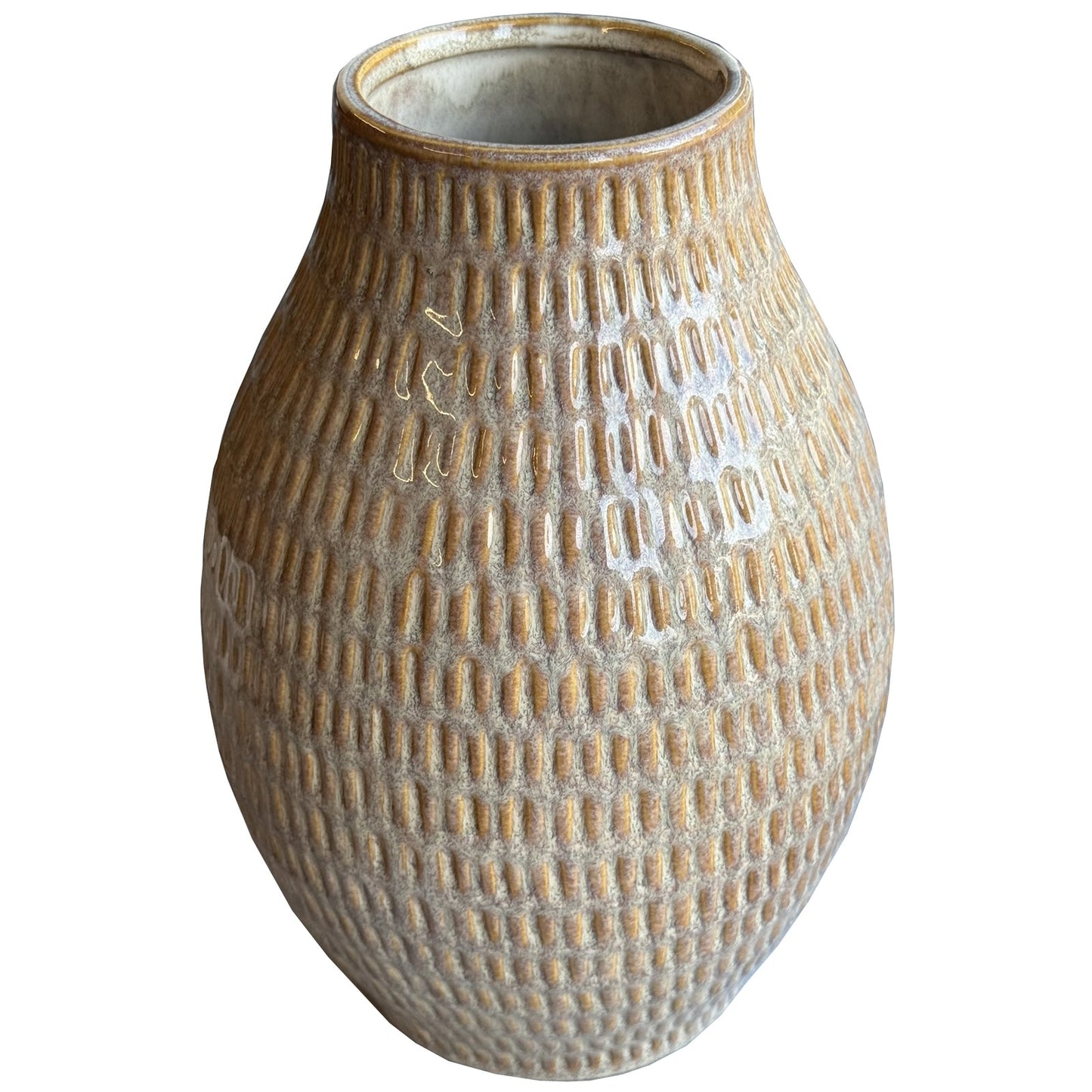 Sabbia Collection Medium Textured Vase Makur Interior