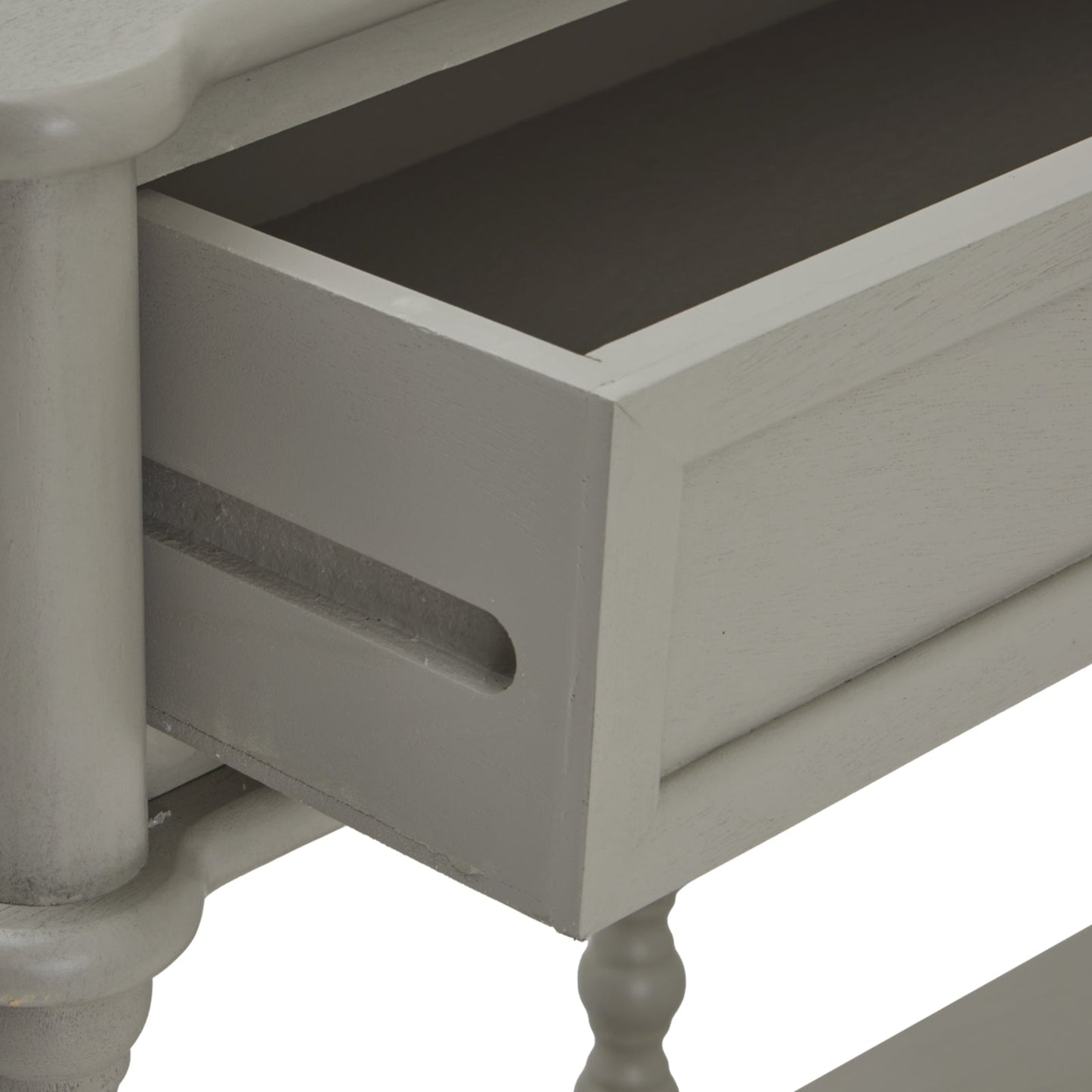 The Camden Collection Large Two Drawer Console Table Makur Interior