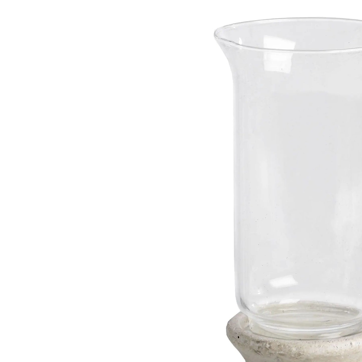 Stone Based Hurricane Lantern Makur Interior