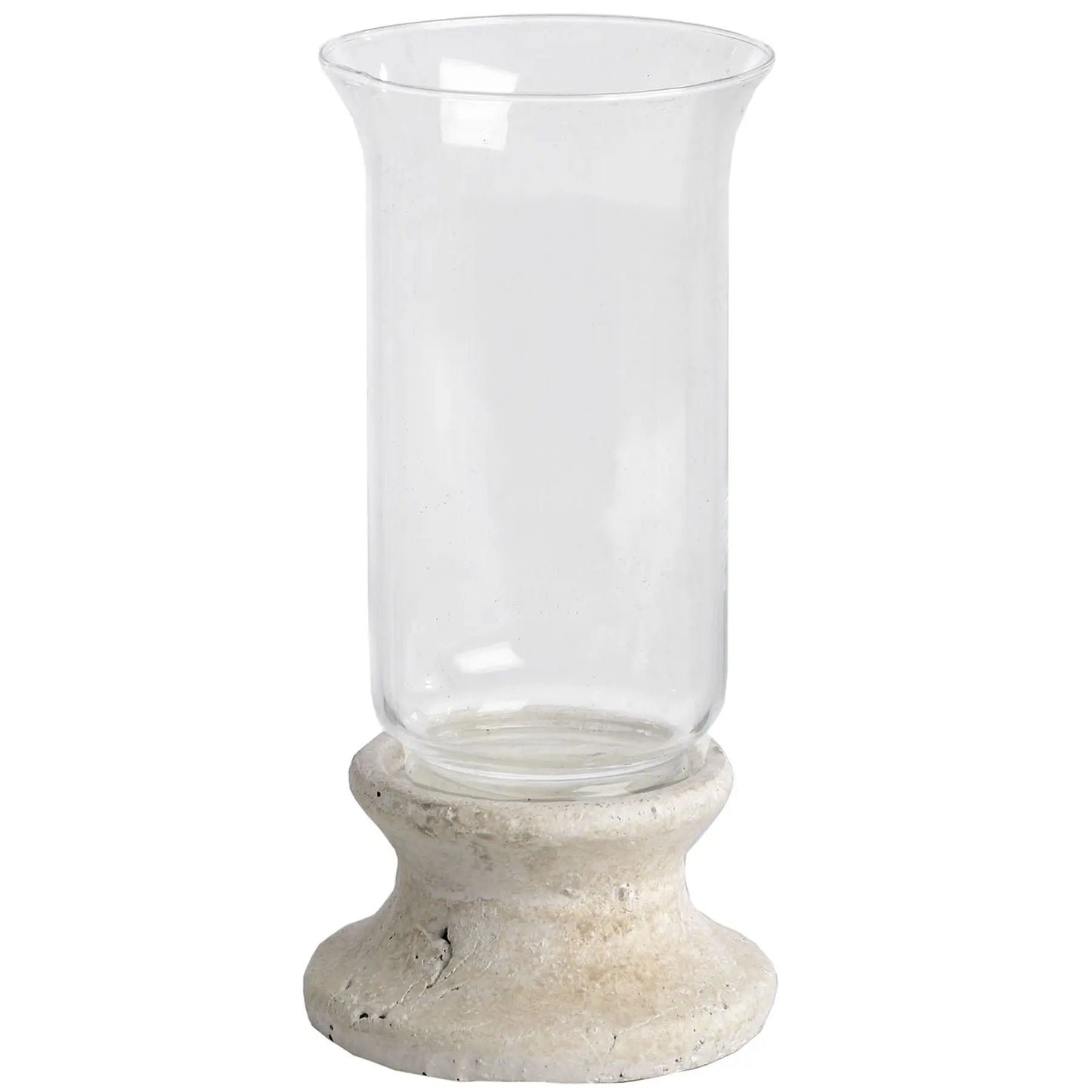 Stone Based Hurricane Lantern Makur Interior