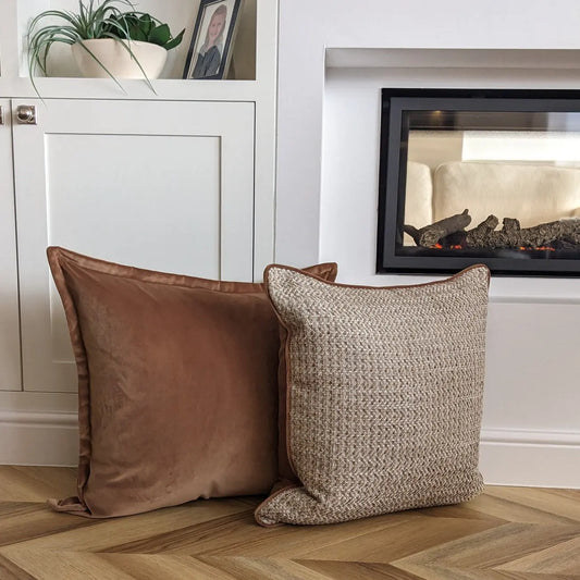 Caramel Luxury Cushion with cuff Onacara