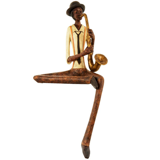 Sitting Jazz Band Saxophonist Makur Interior