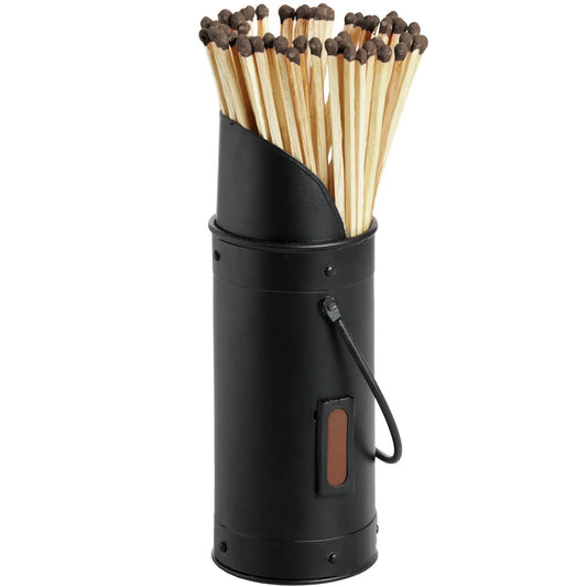Black Matchstick Holder with 60 Matches Makur Interior