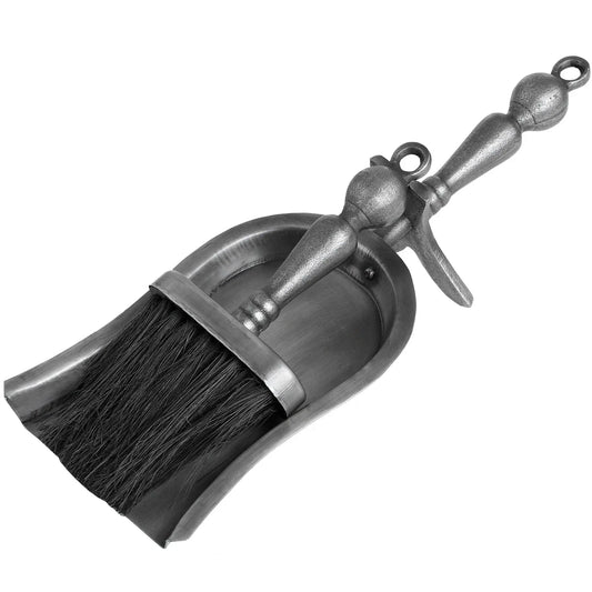 Hearth Tidy Set in Antique Pewter Effect Finish Makur Interior