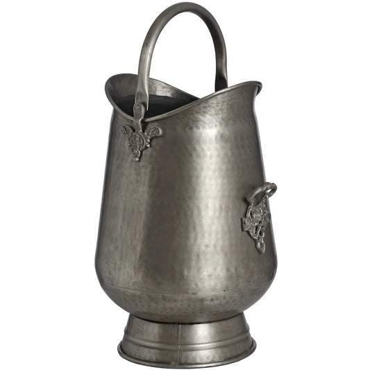Antique Pewter Coal Bucket Makur Interior