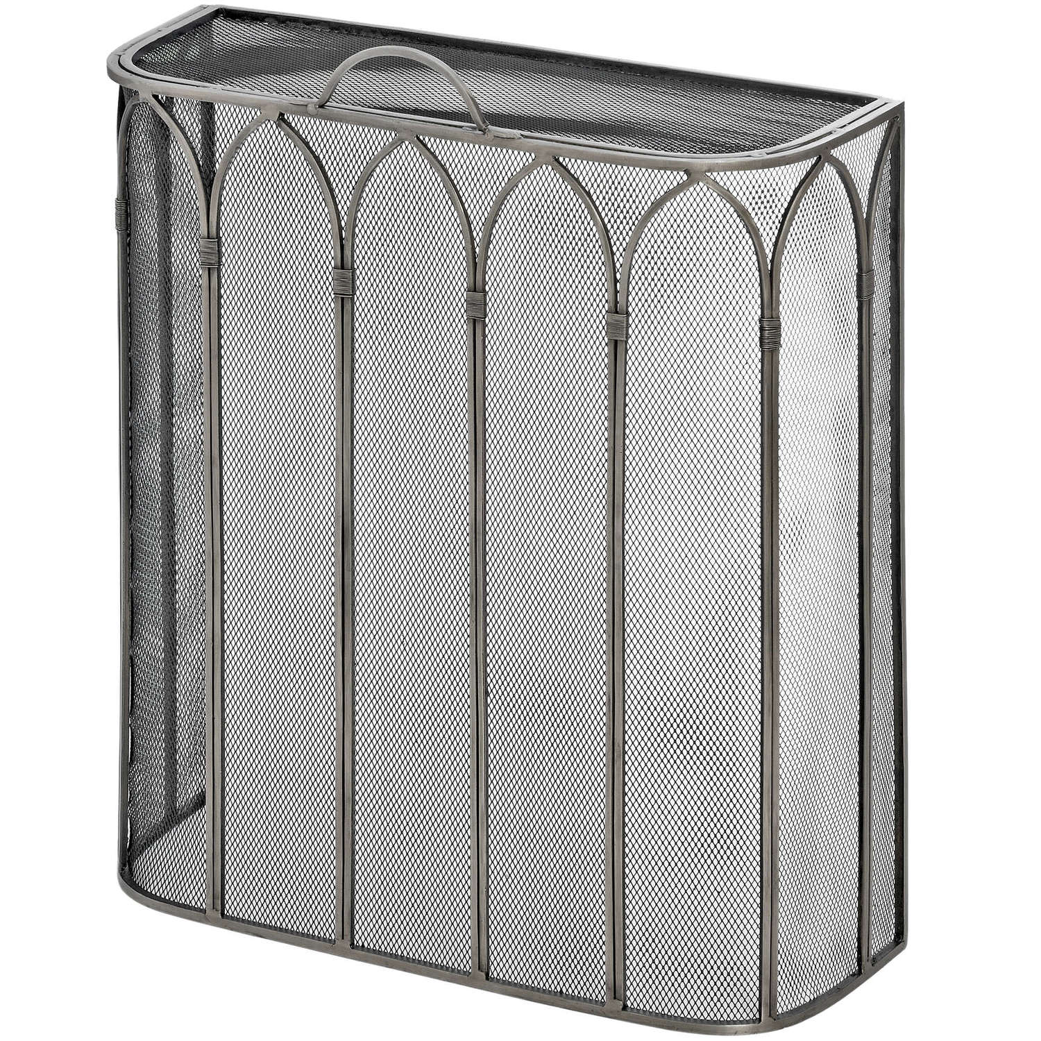Gothic Antique Pewter Firescreen Makur Interior