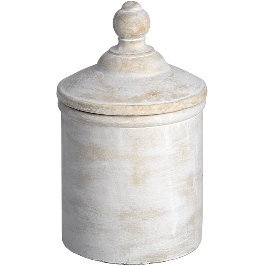 Large Antique White Cannister Makur Interior