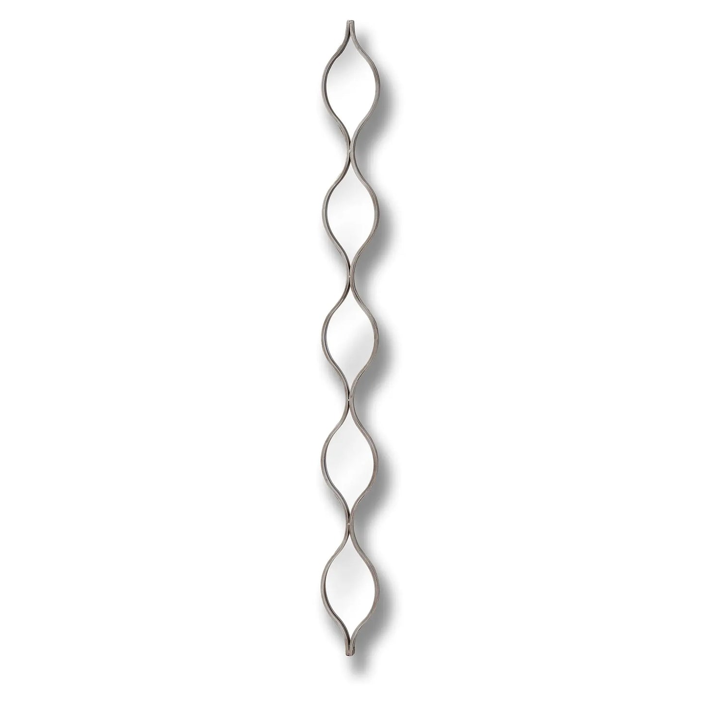 Decorative Hanging Silver Mirror Makur Interior