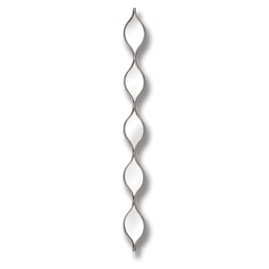 Decorative Hanging Silver Mirror Makur Interior
