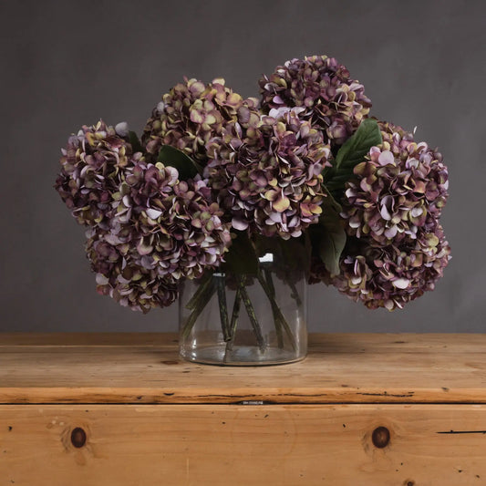 Autumn Burgundy Hydrangea Makur Interior