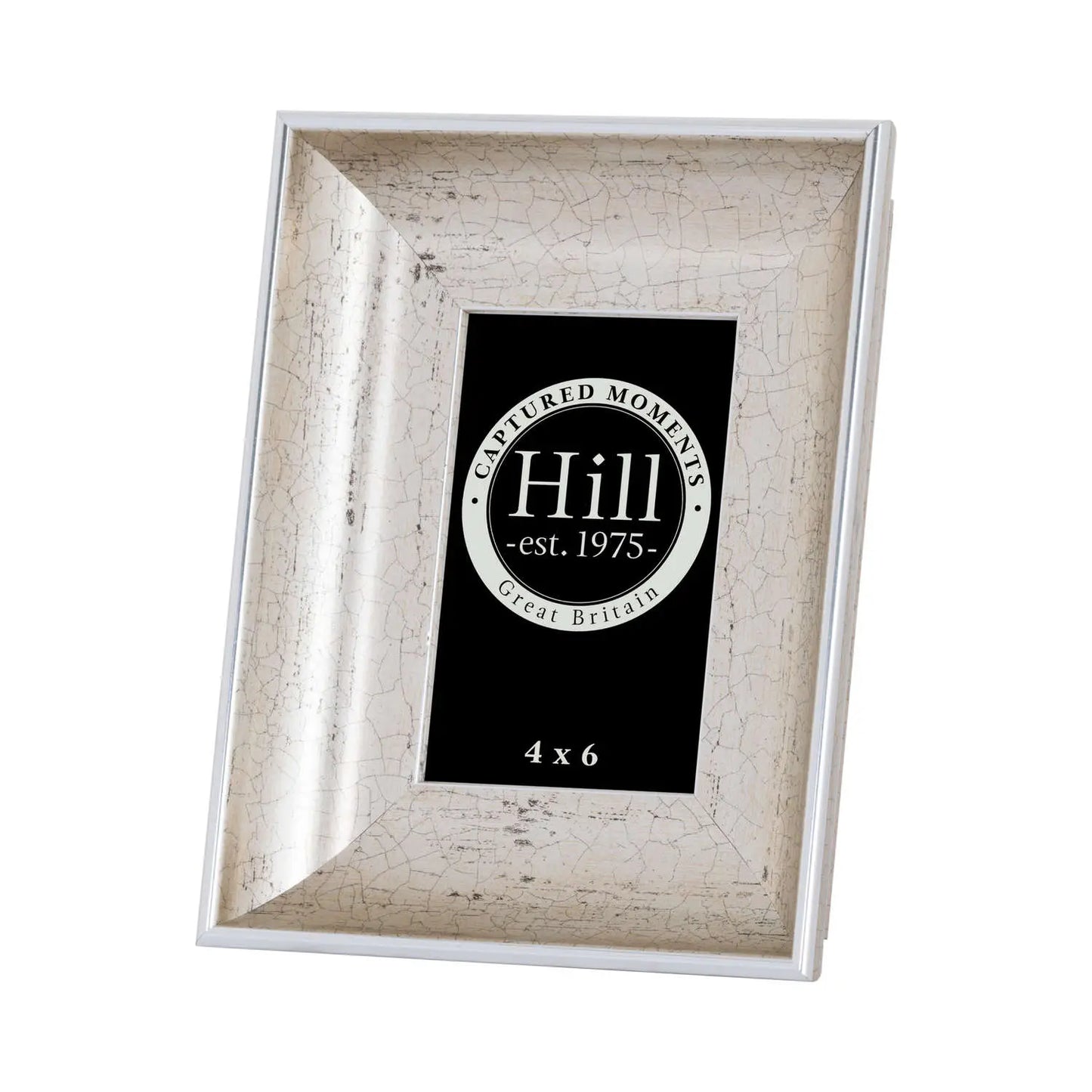 Antique Silver Crackled Effect Photo Frame 4X6 Makur Interior