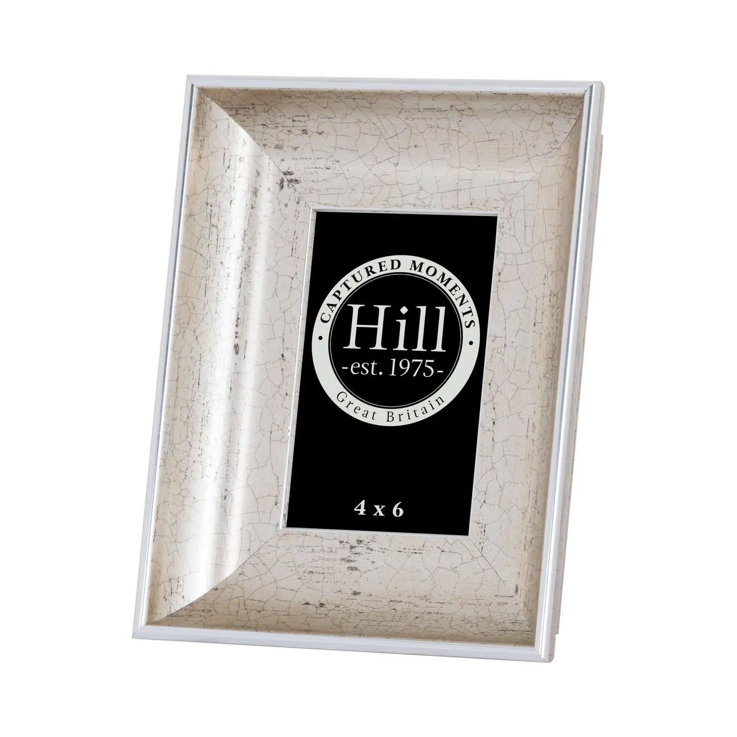 Antique Silver Crackled Effect Photo Frame 4X6 Makur Interior