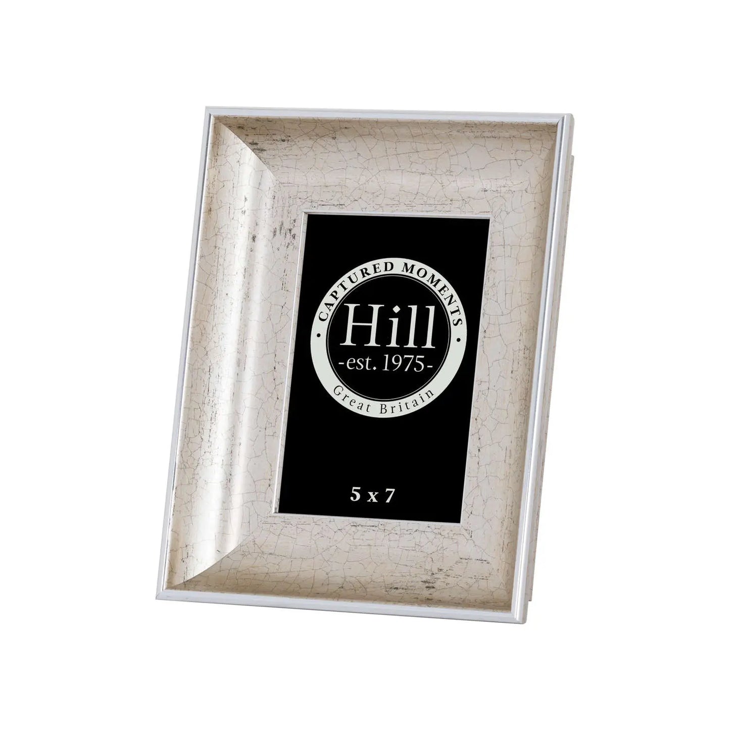 Antique Silver Crackled Effect Photo Frame 5X7 Makur Interior