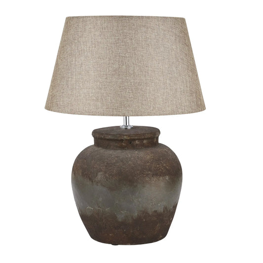 Castello Aged Stone Ceramic Table Lamp Makur Interior