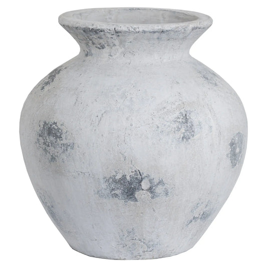 Downton Large Antique White Vase Makur Interior