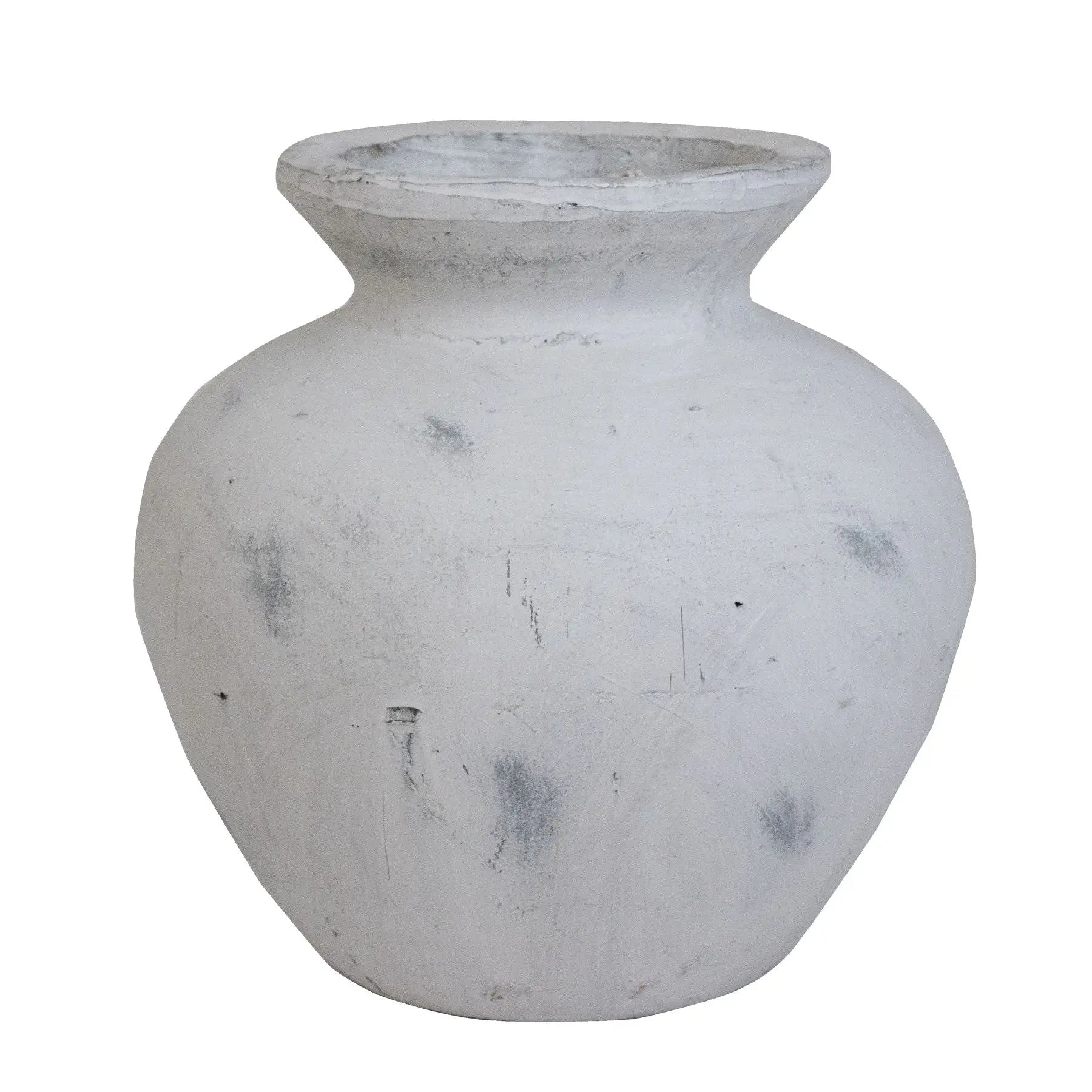 Darcy Antique White Vase Makur Interior