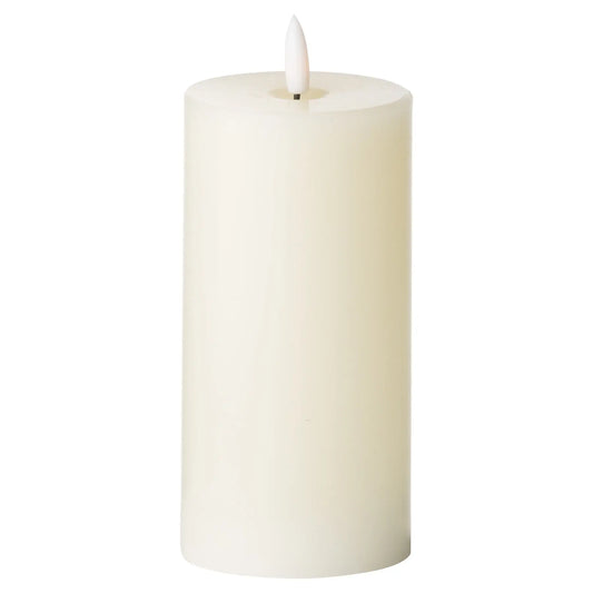 Luxe Collection Natural Glow 3 x 6 LED Cream Candle Makur Interior