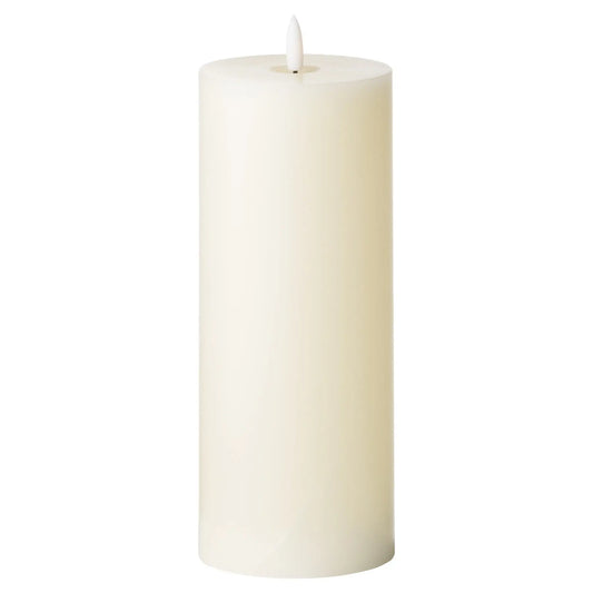 Luxe Collection Natural Glow 3.5 x 9 LED Cream Candle Makur Interior