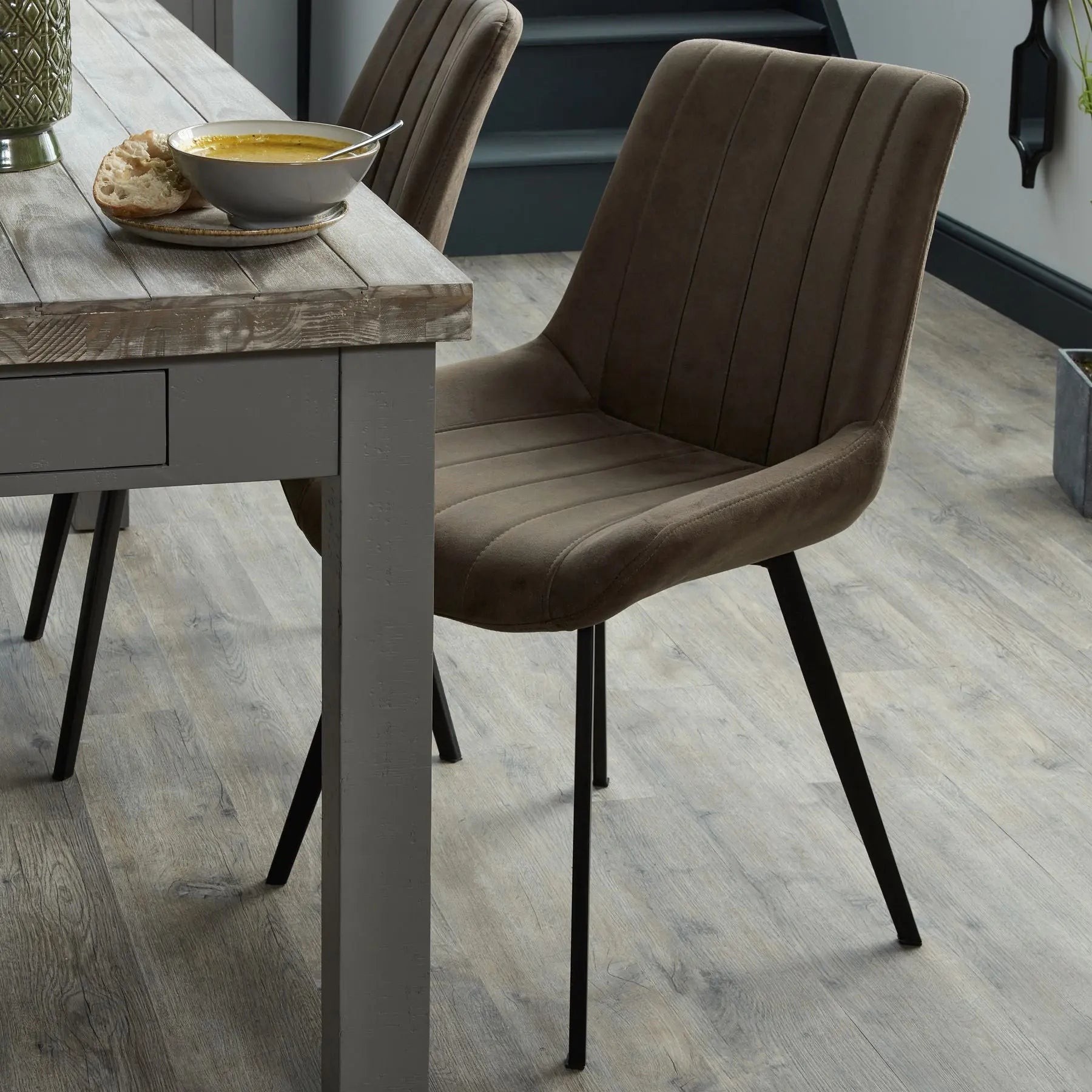 Malmo Coffee Dining Chair Makur Interior