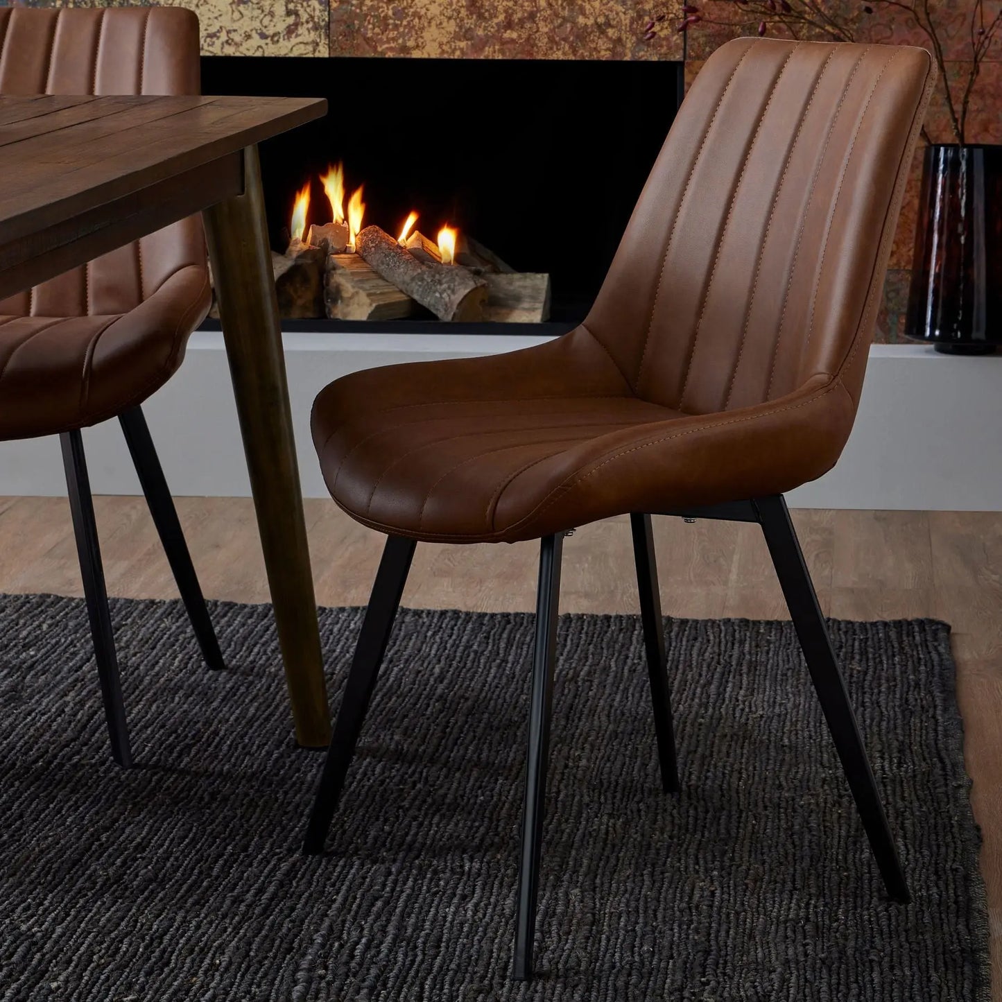 Malmo Tan Dining Chair Makur Interior
