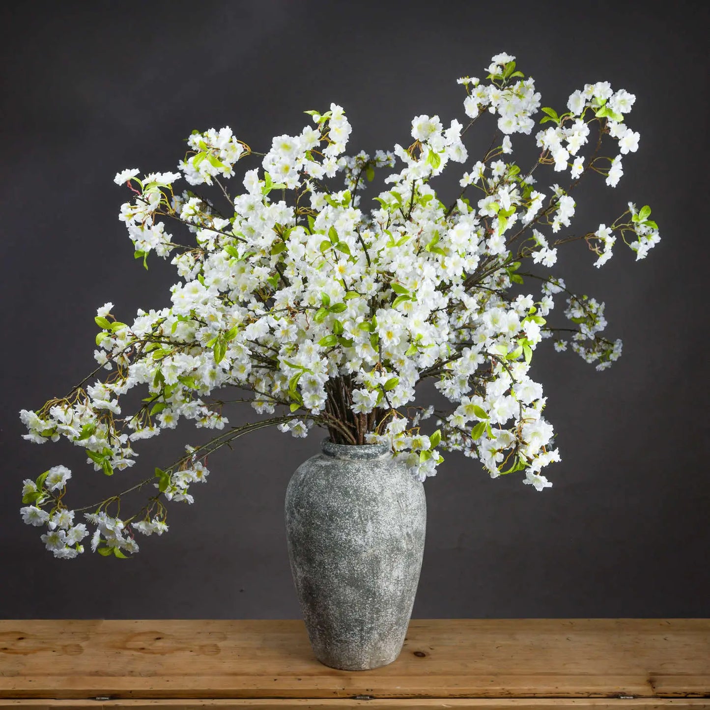 White Cherry Blossom Spray Makur Interior