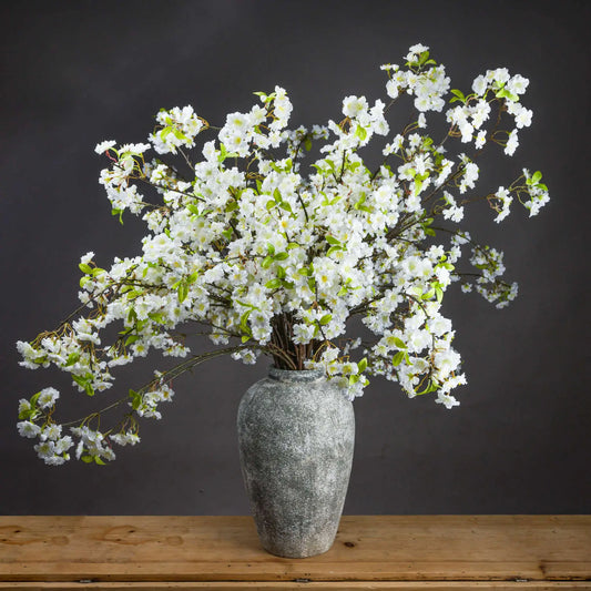 White Cherry Blossom Spray Makur Interior