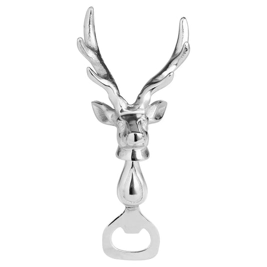 Silver Nickel Stag Head Detail Bottle Opener Makur Interior