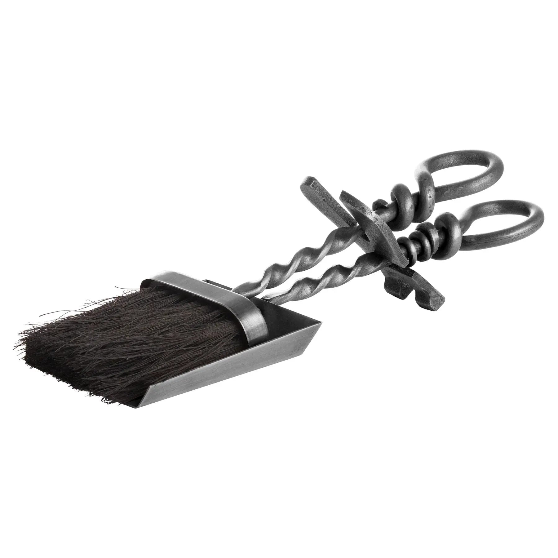 Silver Hearth Tidy Set With Hand Turned Loop Handle Makur Interior