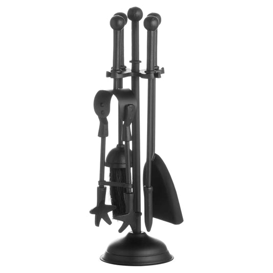 Ball Topped Companion Set In Black Makur Interior