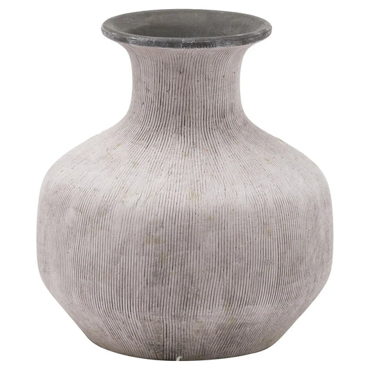Bloomville Squat Stone Vase Makur Interior