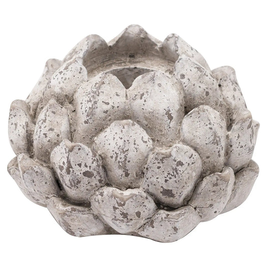 Large Stone Effect Acorn Tea Light Holder Makur Interior