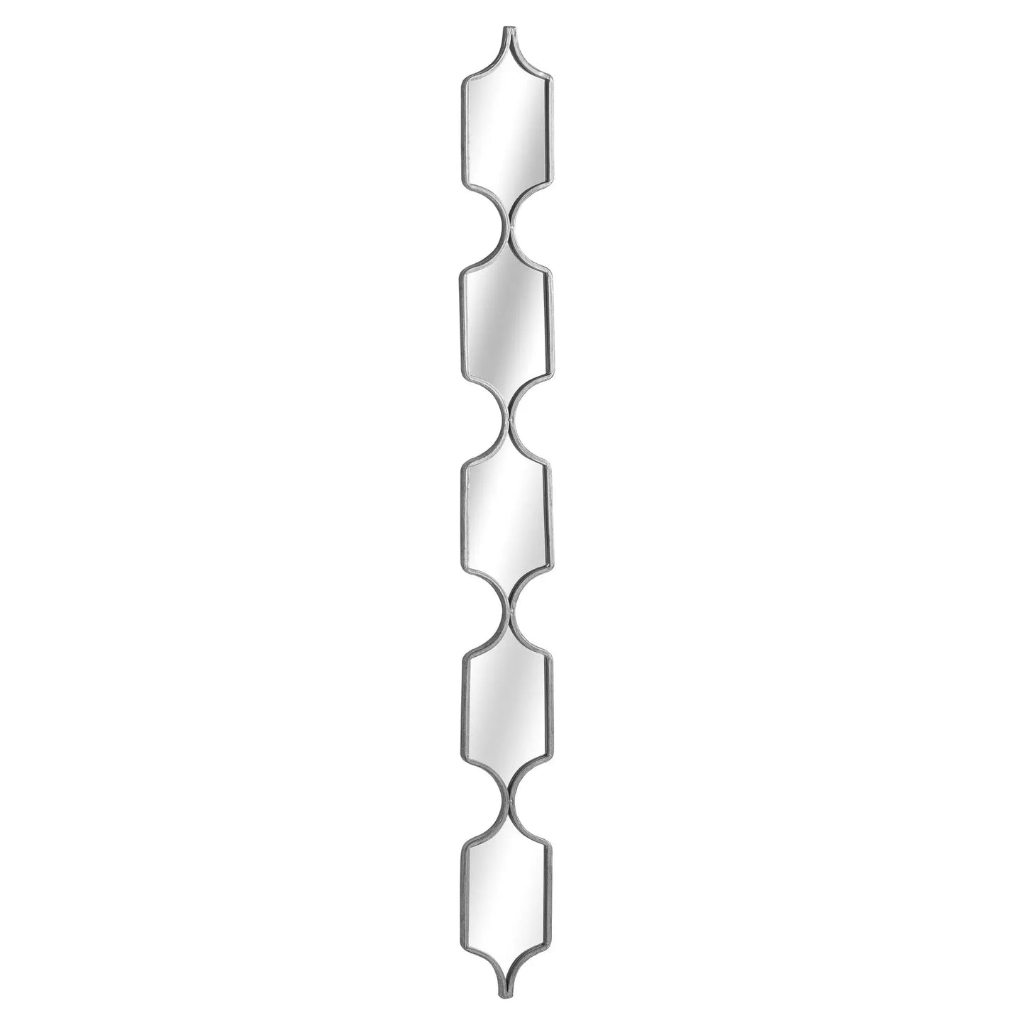Square Decorative Hanging Collage Mirror In Silver Makur Interior