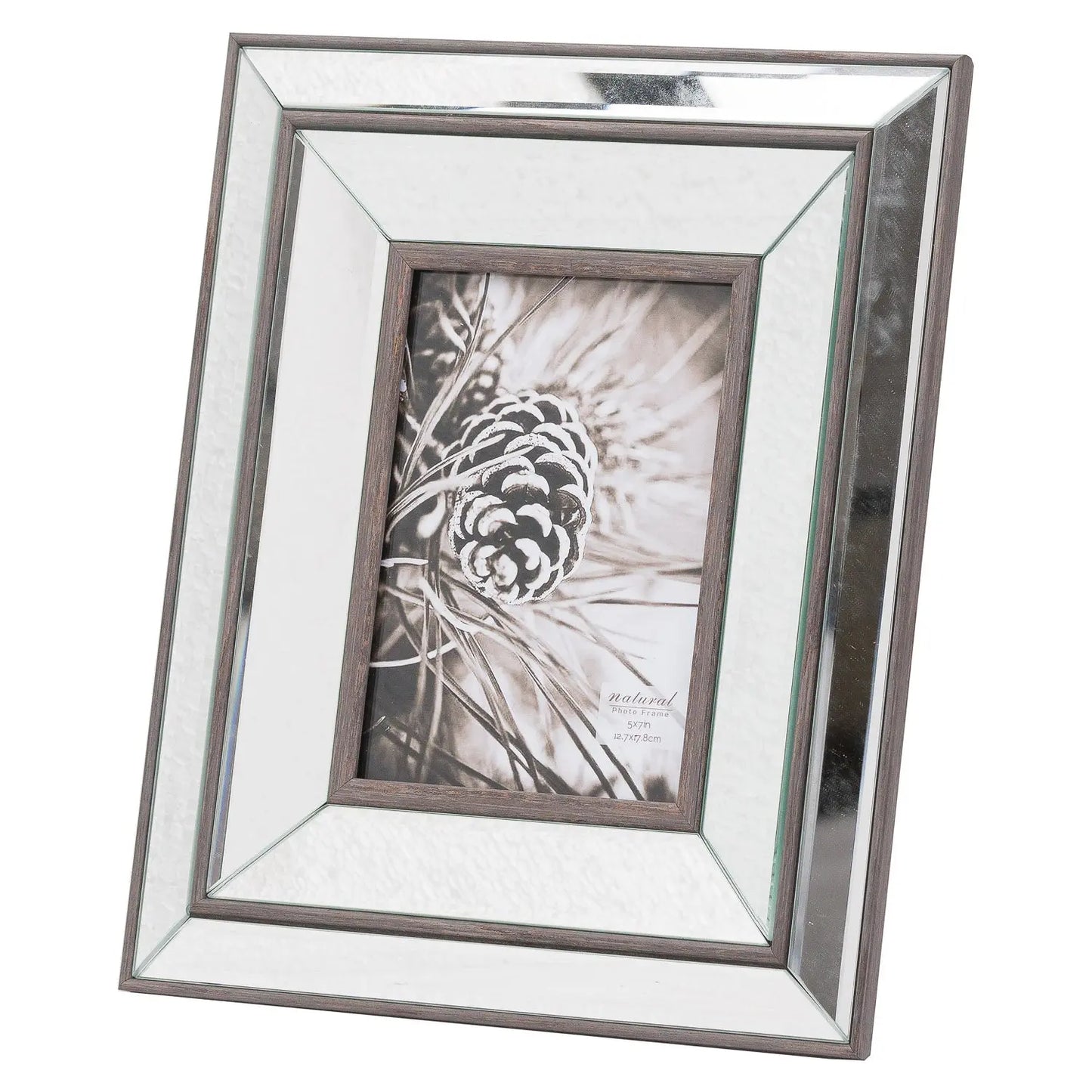 Tristan Mirror And Wood 5X7 Frame Makur Interior